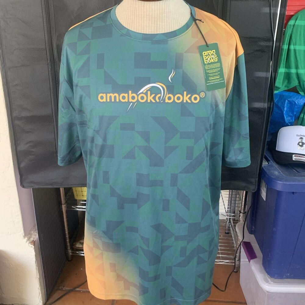 Amabokoboko South Africa Springboks Rugby Jersey T-Shirt Men's Size XXL Boks